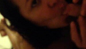 anna maria, mature latina, gives retro blowjob to her husband years ago