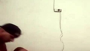 Hidden camera catches ex masturbating ass