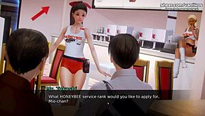 Waifu Academy Petite Teen Shows Ass!