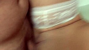 Blonde Roommate Shafted in Dorm Stockings!