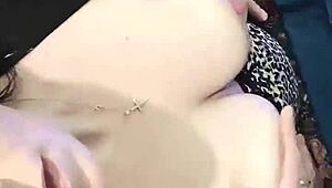 I clamp my nipples tightly, feeling the close-up rush with my brunette babe vibe.