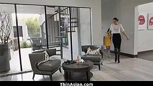 Cute Little 18+ Asian Teen Ravished By Neighbor Couple
