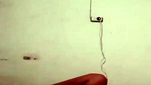 Hidden camera catches ex masturbating ass