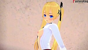 A Cute Anime Date with Beautiful Marie Rose