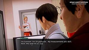 Waifu Academy Petite Teen Shows Ass!