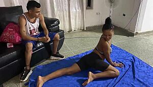 Lick my pussy and fuck my ass: A hot threesome with a mature couple