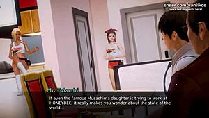 Waifu Academy Petite Teen Shows Ass!