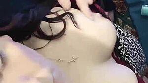 I clamp my nipples tightly, feeling the close-up rush with my brunette babe vibe.