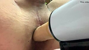 Watch this fat gay solo boy expertly play with a powerful machine dildo, exploring deep assfucking and anal pleasures.