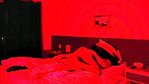 teen amateur watches horror movie while getting cum in mouth from partner