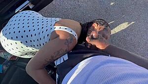 Porsha Carrera Takes Big Black Cock Outdoors in Wild Action
