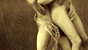Rare Vintage Taboo Bisexual Threesome with Hairy Action