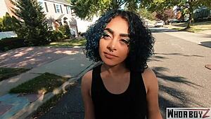 Man, this big booty Latina devours black guy's ass like crazy! 🍑🔥