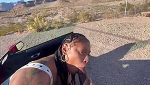 Porsha Carrera Takes Big Black Cock Outdoors in Wild Action