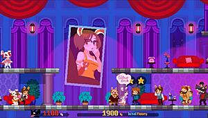 Hentai game pornplay: Monster and Bunny girl in furry sex