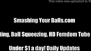 I make you scream like a girl in seconds with femdom humiliation and ball kicking.