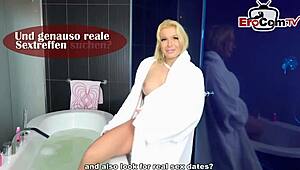 German teen fucks her sex slave