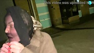 Street Performer Juggling Items While Running in Public