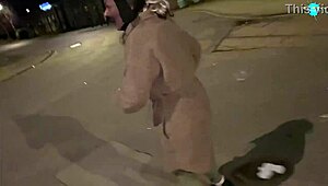 Street Performer Juggling Items While Running in Public