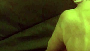 Blindfolded girlfriend tricked and used by a masked stranger in surprise encounter