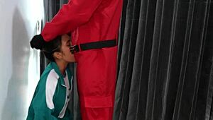 Szívből jövő veszteség Squid Game paródiában thai tinédzser nagy seggével