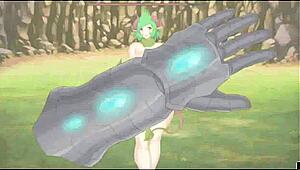 I finally resisted her tempting wet anus in the succubus game.