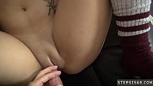 Teen porn with an annoying stepbro: Teenage girls share a cock in HD