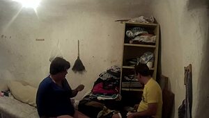 cutting toenails and enjoying feet in foot fetish session with curvy woman and small boyfriend