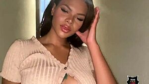 Hot babe Hallie Hays gets pussy licked and stuffed by Rome Major.