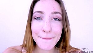 Wow, this striking teen 18+ sucks and rides a big cock like a pro!