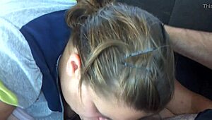 Fat BBW gets choked and fucked in public