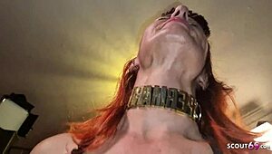German mature Marie seduces young stud without protection