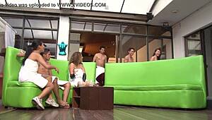 three college friends swap husbands for blowjobs and hardcore sex