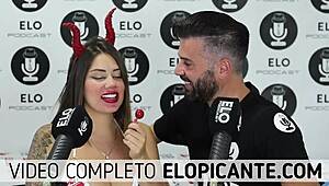 Elo podcast sucks sara blonde's natural tits in spicy room