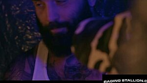 Beefy Truckers In Gay Threesome