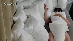 Detailed Pillow Humping On Super Soft Bed Pillows