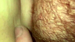 Wife bent over for doggystyle creampie push out