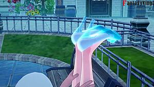 POV Anime Fuck With Cinderella Before Her Wedding Featuring Big Tits Blonde Princess In Missionary