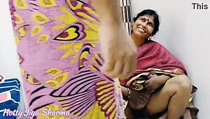 Indian maid gets bent over and fucked by her employer