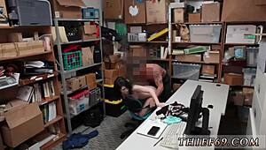 Hot police girl caught red handed by store associate