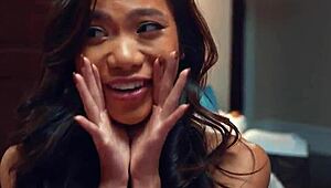 Three Ebony Asian Lesbians Face Sit and Squirt