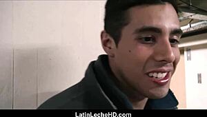 Amateur straight Latino jock fucks gay stranger POV for fast cash! 💪