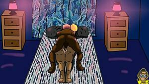Big Black Booty Gets Fucked in Animation