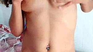 young woman with big ass touches herself to satisfy her boss