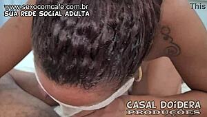 a safada pricila diabinha came hard with two cocks in her pussy at once and ended up all cummed on - leo ogro - jr doidera