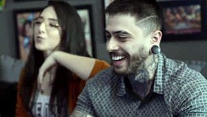 Lis enjoys cum on face in group threesome with Matheus Castro and Titto Lis