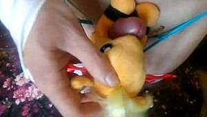 My story about punishing my mlp plush sexslave applejack with shibari and toys.
