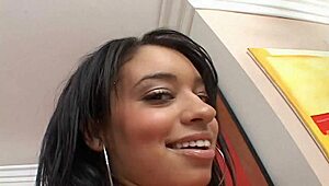 Latina's Wet Shaved Pussy Gets Fucked by Friend