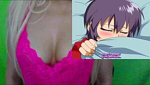 In this hentai episode, a character shrinks and enters the girls' areas in Issunboushi ep 1. Close-up views highlight the cosplay costumes.