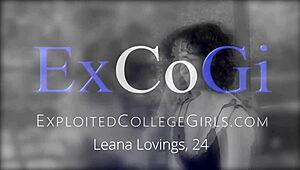 Leana Lovings milks a hard cock in cowgirl. Petite coed gets bent over for rough facial.